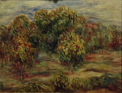 Paysage de Cagnes - Pierre Auguste Renoir